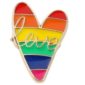 Rainbow Pin/Brooch‎ - Unisex New